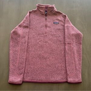 Patagonia Pink Zip Up Sweater Fleece Comfort